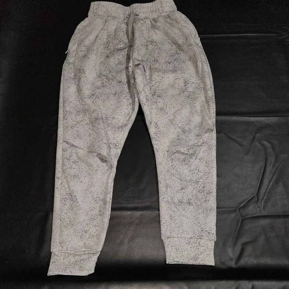 Gymshark Womens Gray Chalk Open Knee Jogger Pants Small